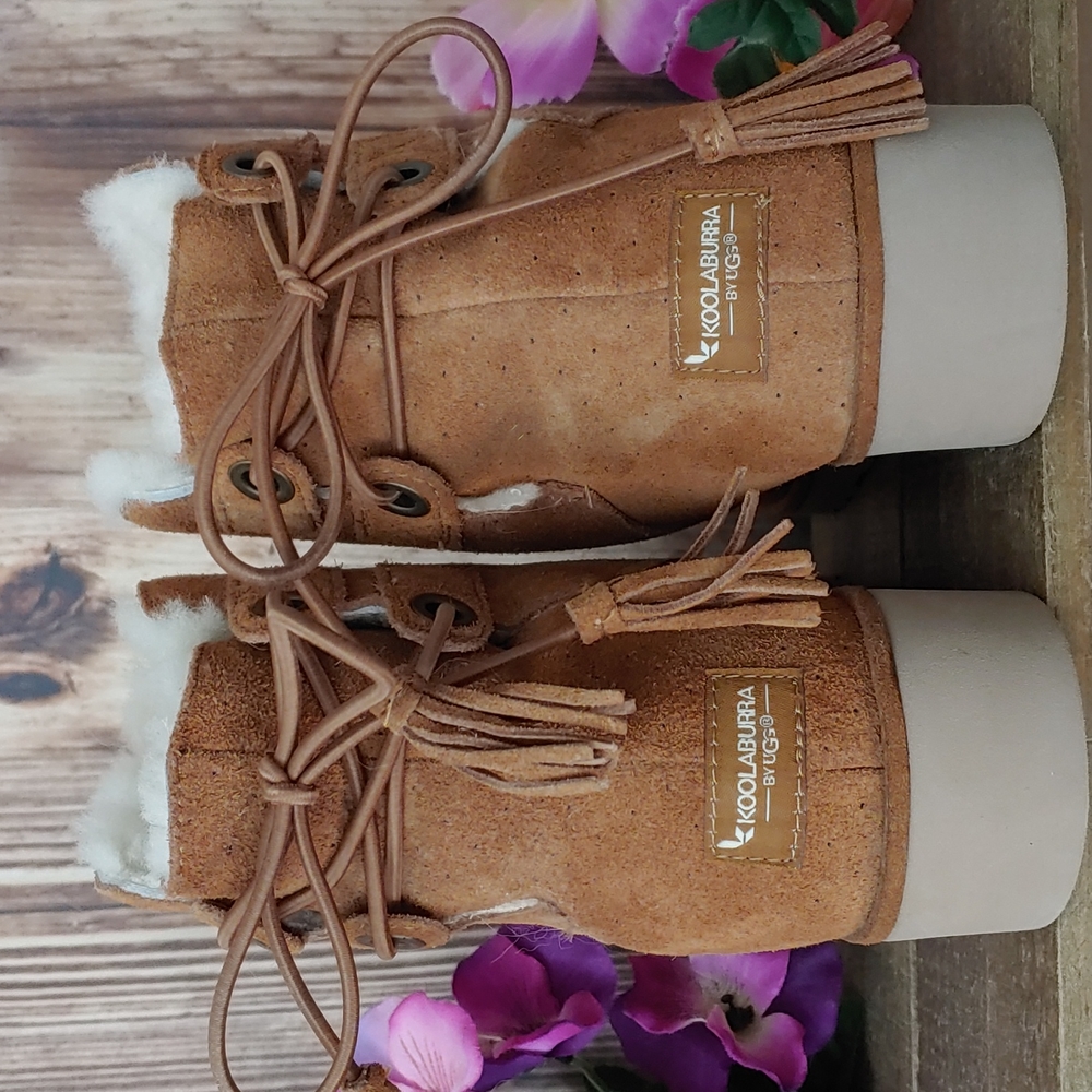 Koolaburra by Uggs furry inside winter boots size 9 camel
